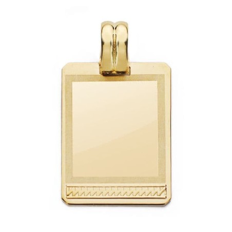 Placa Chapa Oro Amarillo Maciza 24X17 Mm oro 18k
