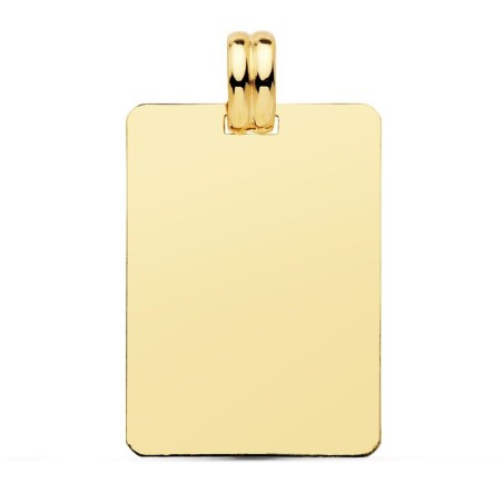 Placa Chapa Oro Amarillo Brillo Lisa 28X20 Mm oro 18k