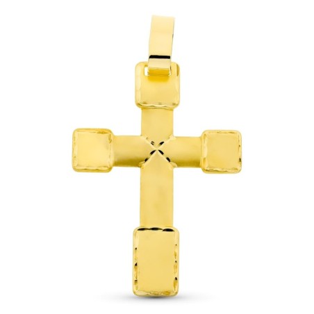 Cruz Oro Amarillo Tallada 44X30 Mm oro 18k