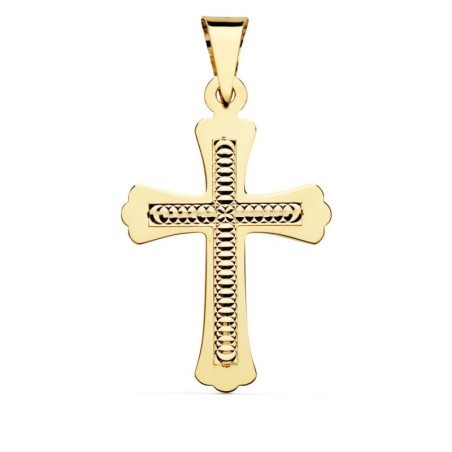 Cruz Oro Amarillo Tallada 34X22 Mm oro 18k