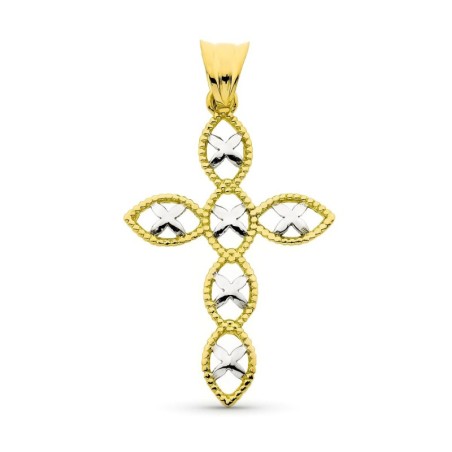 Cruz Oro Bicolor 36X23 Mm oro 18k