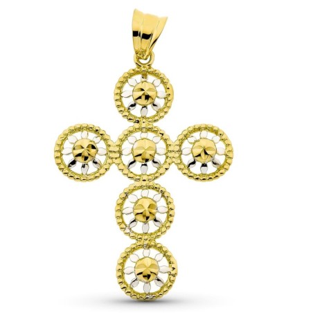 Cruz Oro Bicolor 42X29 Mm oro 18k