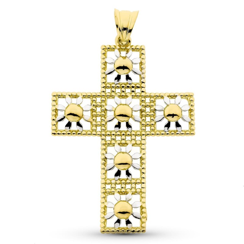 Cruz Oro Bicolor 45X31 Mm oro 18k