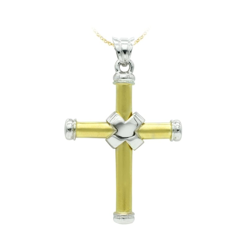 Cruz Oro Bicolor Hueca Bicolor 41X29 Mm oro 18k