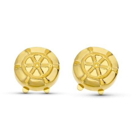 Gemelos Cubreboton Oro Amarillo Timon 15 Mm oro 18k