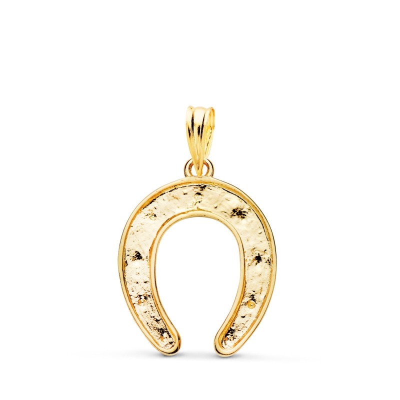 Colgante Oro Amarillo Herradura Macizo. Medida: 20 X 16 Mm oro 18k