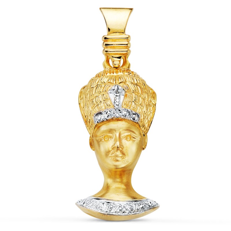 Colgante Oro Bicolor Sacerdote Egipcio oro 18k