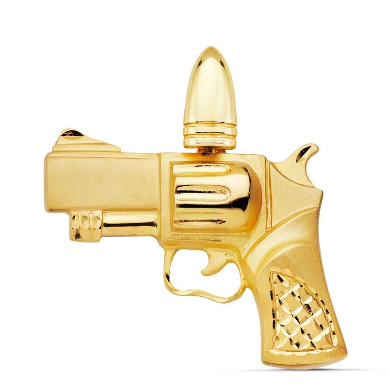 Colgante Pistola Oro Amarillo 46X39 Mm oro 18k