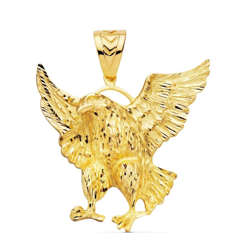 Colgante Aguila Calva Americana Oro Amarillo 49X47 Mm oro 18k