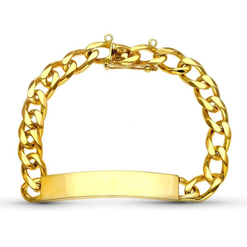 Esclava Oro Amarillo Maciza 20.5 Cm 8 Mm oro 18k
