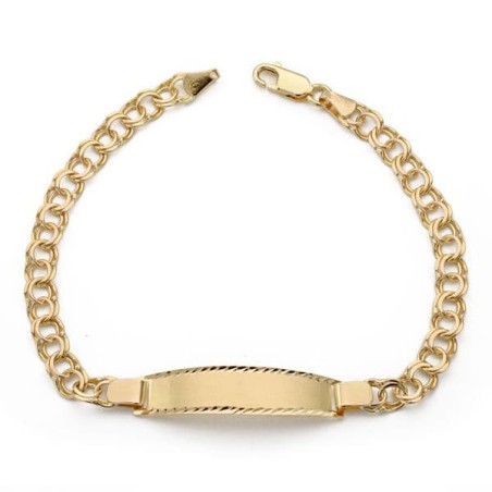 Esclava Oro Amarillo Hungara 20Cm oro 18k
