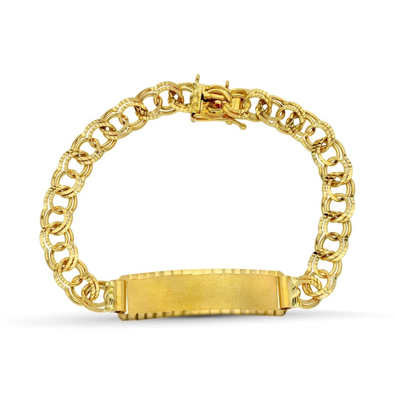 Pulsera Esclava Oro Amarillo Hungara 21Cm 8 Mm oro 18k