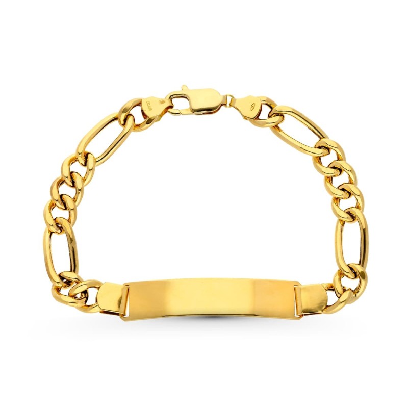 Pulsera Esclava Oro Amarillo Cartier Hueca Ancho: 8Mm. Largo: 21,5 Cm Placa Chapa: 45X10Mm oro 18k
