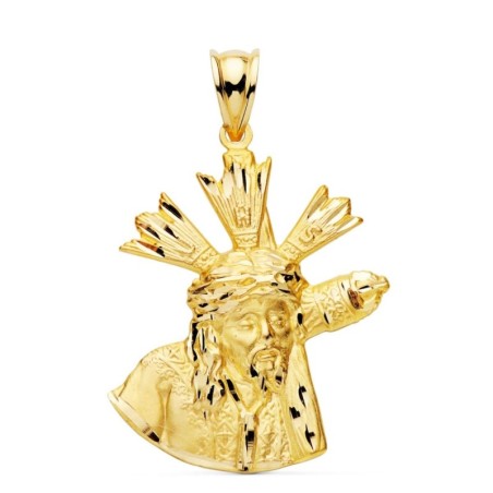 Cristo Gran Poder Silueta Oro Amarillo 28X24 Mm oro 18k