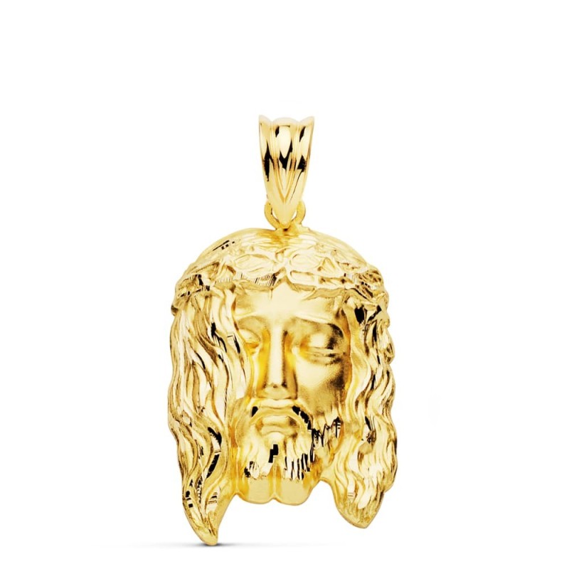 Colgante Colgante Oro Amarillo Cabeza De Cristo 26X16 Mm oro 18k