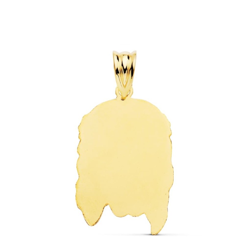 Colgante Colgante Oro Amarillo Cabeza De Cristo 26X16 Mm oro 18k