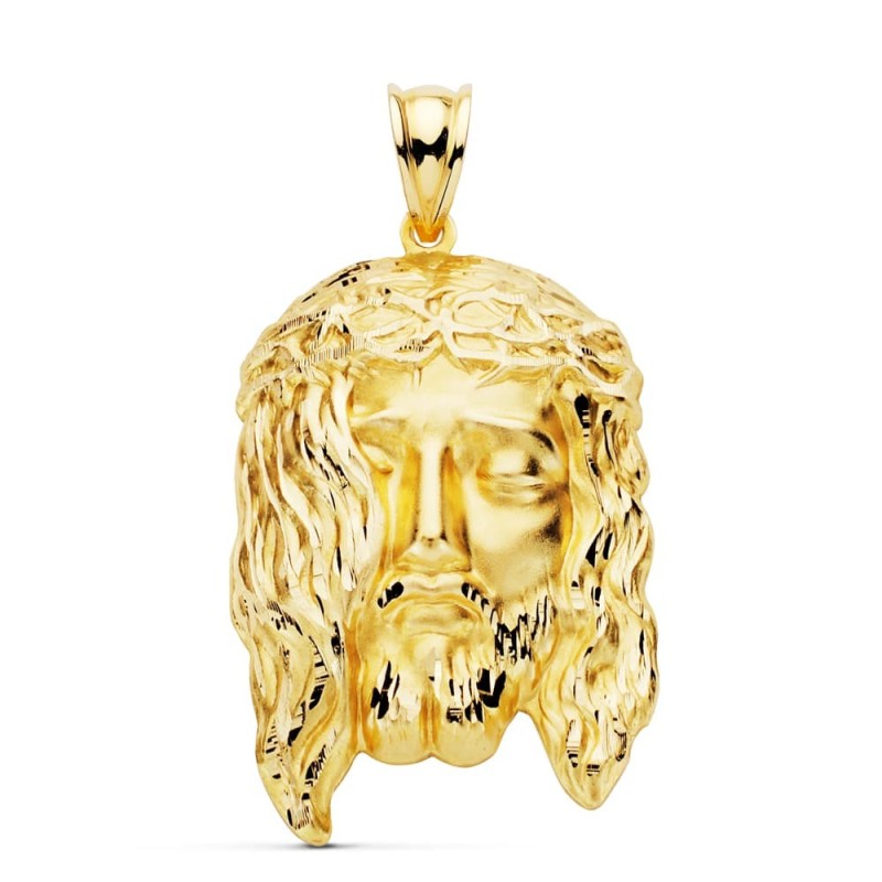 Colgante Cristo Santo Rostro Oro Amarillo 35X20 Mm oro 18k