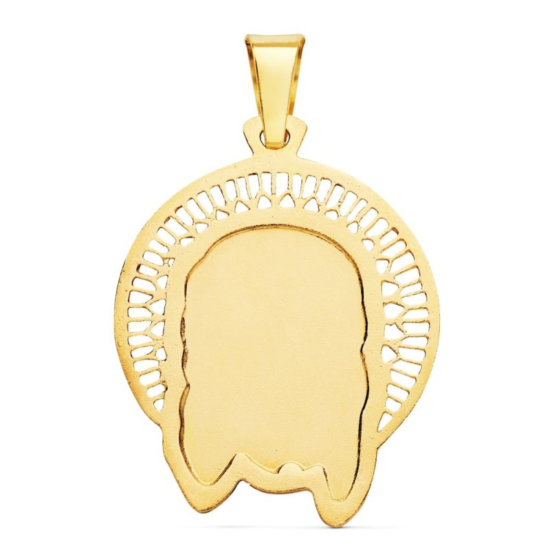 Colgante Colgante Oro Amarillo Cabeza De Cristo Orla 29X25 Mm oro 18k