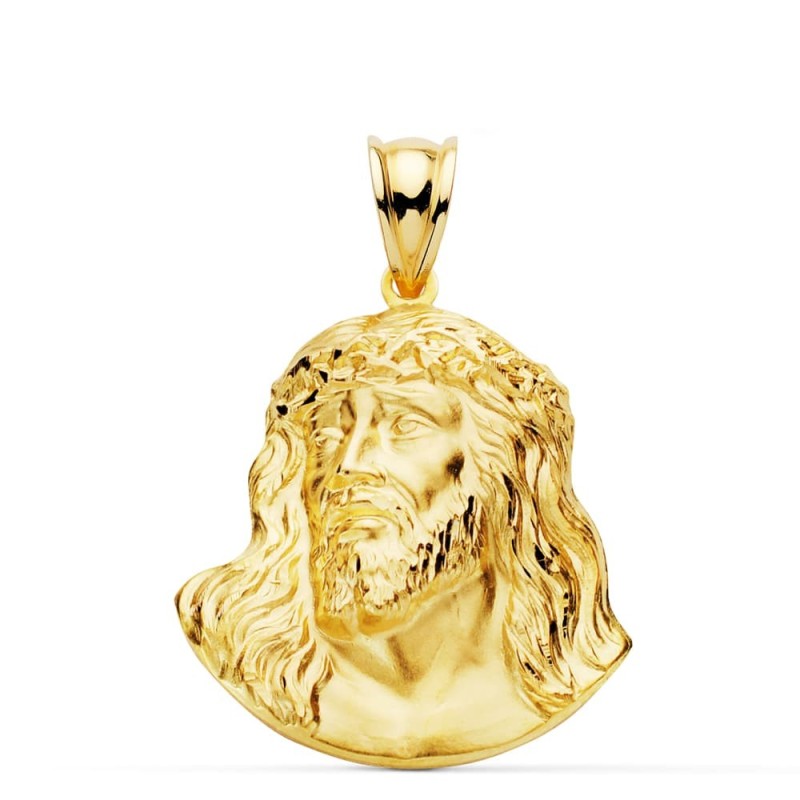 Cristo Santo Rostro Oro Amarillo 27X22 Mm oro 18k