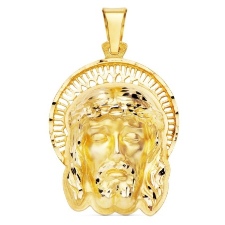 Colgante Oro Amarillo Cabeza De Cristo Orla 35X25 Mm oro 18k