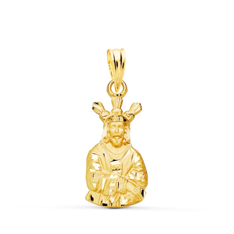 Medalla Oro Amarillo Cristo Cautivo Silueta 18X10 Mm oro 18k
