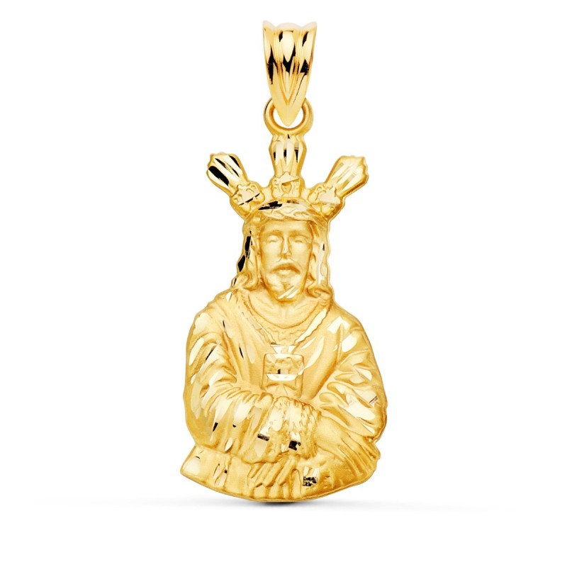 Medalla Oro Amarillo Cristo Cautivo Silueta 28X16 Mm oro 18k