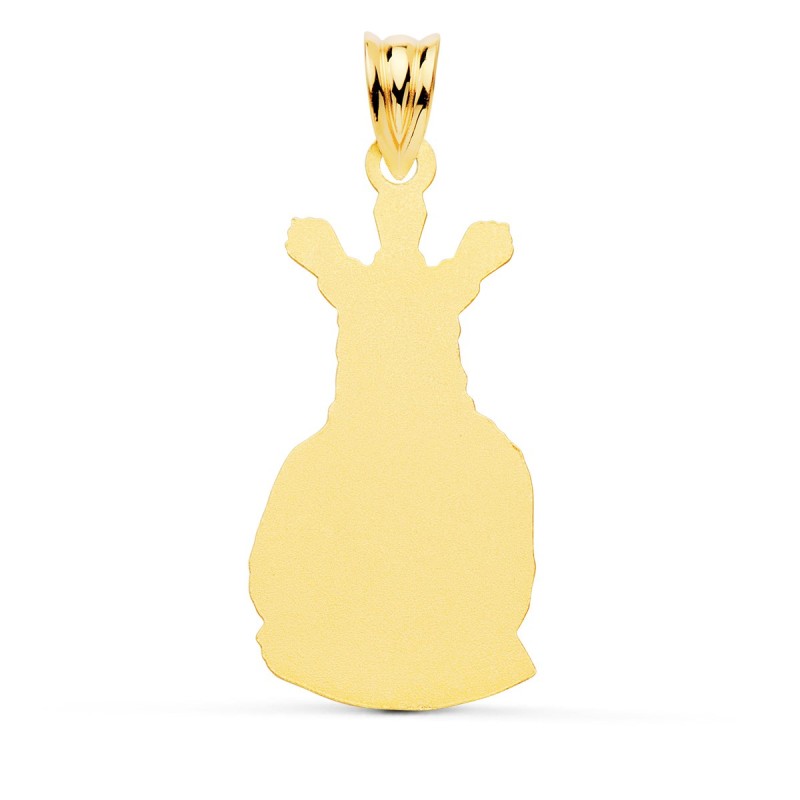 Medalla Oro Amarillo Cristo Cautivo Silueta 28X16 Mm oro 18k