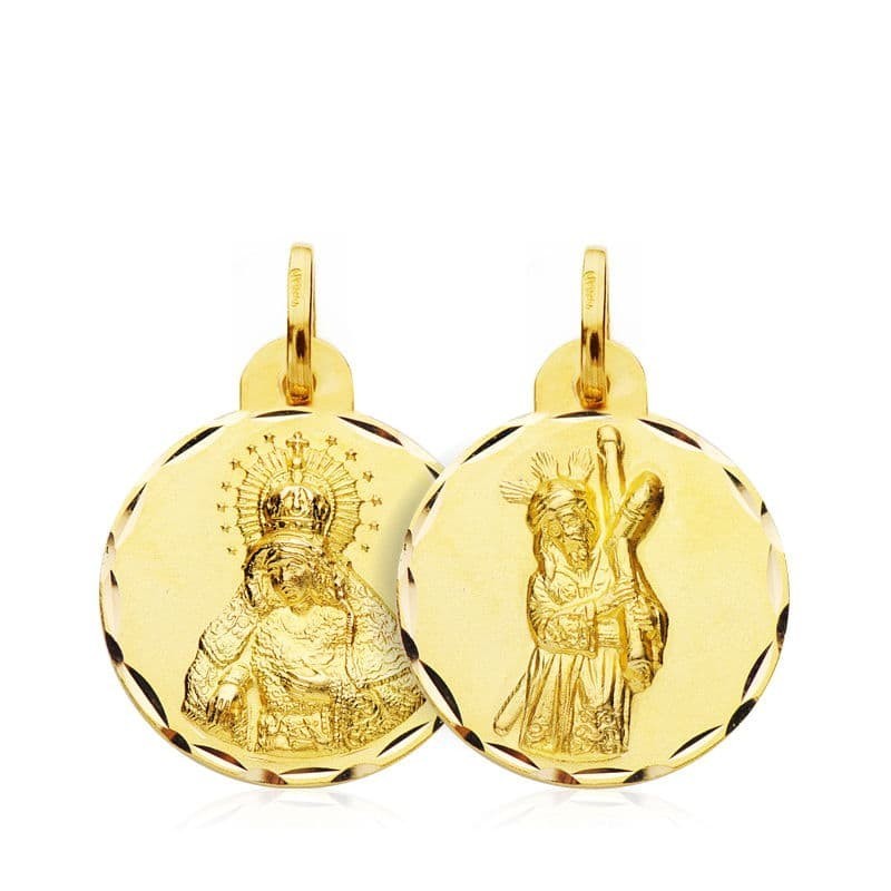Escapulario Oro Amarillo Gran Poder Macarena Oro Amarillo 17 Mm oro 18k