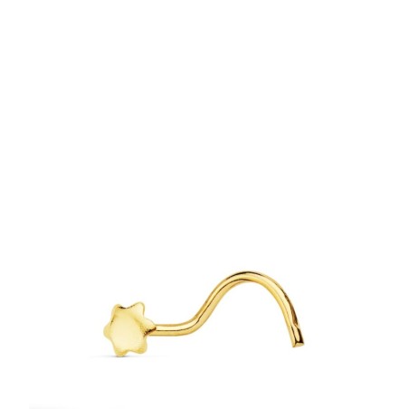 Piercing Oro Amarillo Nariz Estrella 3Mm oro 18k