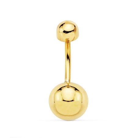Piercing Ombligo Bola 8 Mm Oro Amarillo oro 18k
