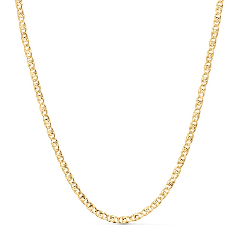 Cadena Oro Amarillo Choker Tipo Ancla 32-6 Cm Cierre Reasa. Ancho: 3Mm oro 18k