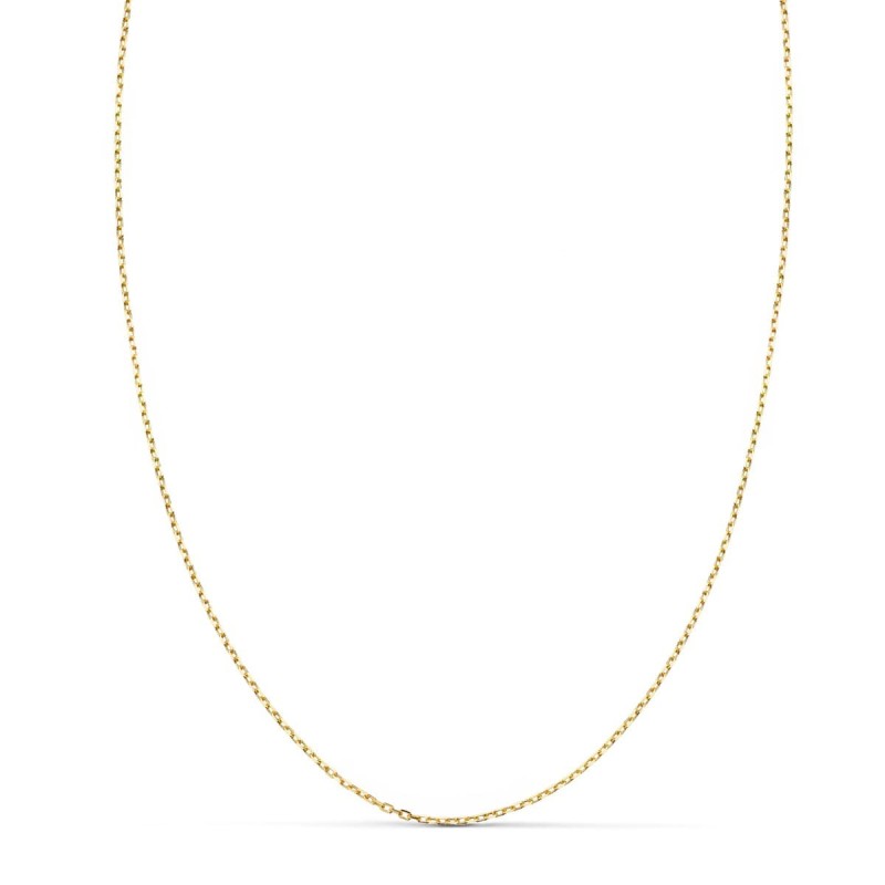 Cadena Oro Amarillo Maciza Forzada Largo 40Cm Ancho 1 Mm oro 18k