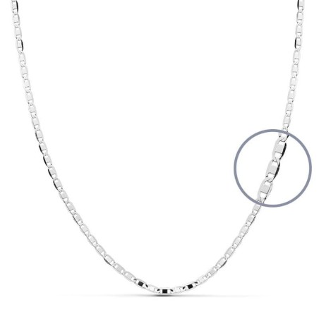 Cadena Maciza Oro Blanco 40Cm 1.8 Mm oro 18k