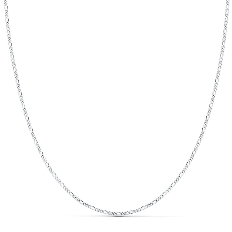Cadena Maciza Oro Blanco Cartier 3X1. 1 Mm 40Cm oro 18k
