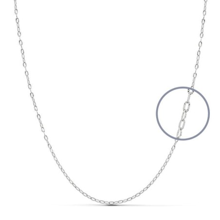 Cadena Maciza Oro Blanco 40Cm 1.5 Mm oro 18k