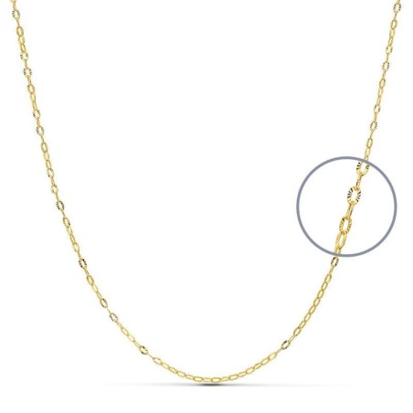 Cadena Oro Amarillo Maciza Forzada 40Cmx1 Mm oro 18k