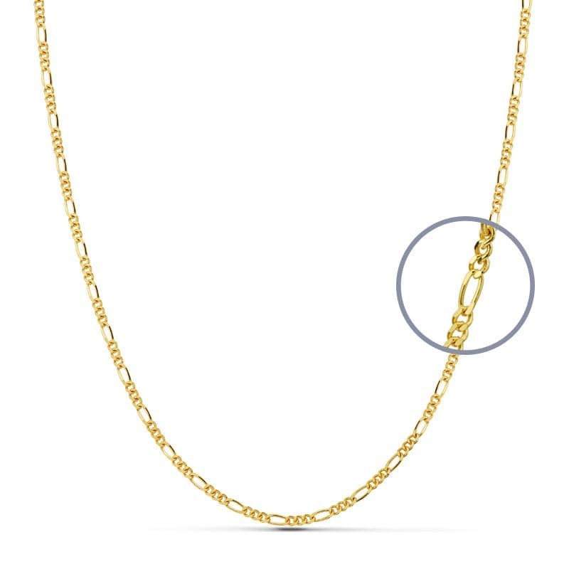Cadena Oro Amarillo Maciza Cartier 3X1 45Cm 1.7 Mm oro 18k