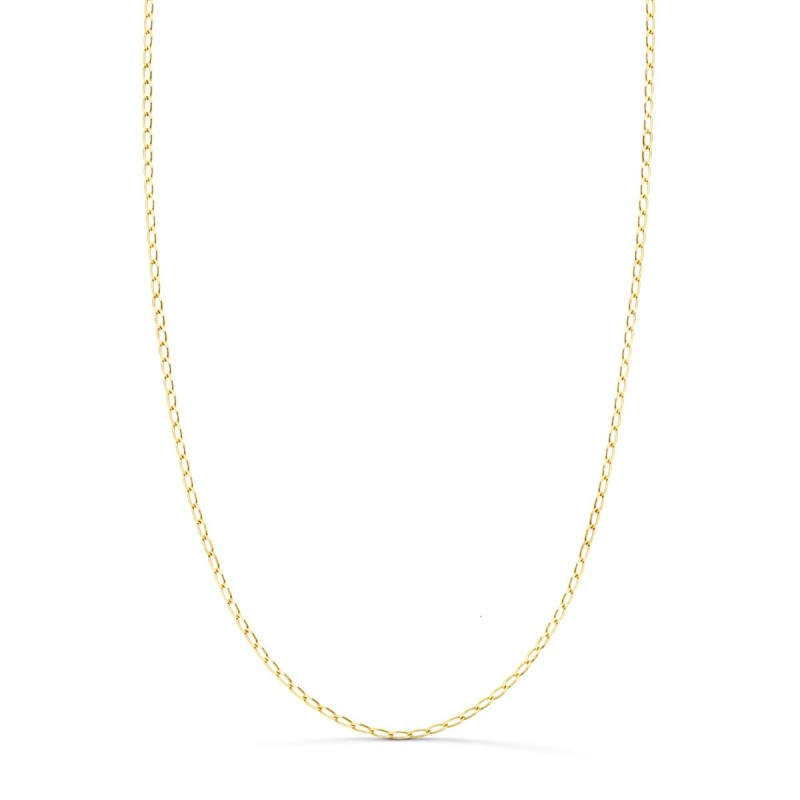 Cadena Oro Amarillo Bilbao Maciza Ancho: 1Mm Largo: 45Cm oro 18k