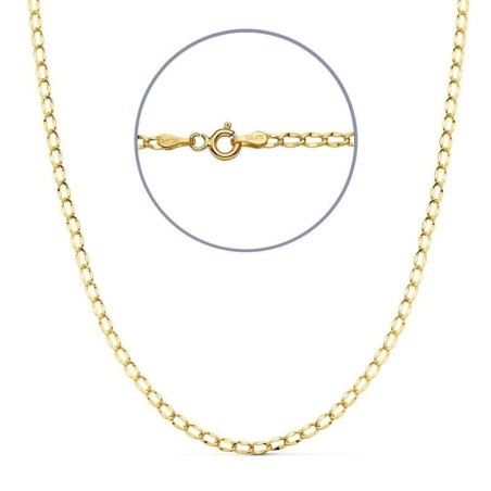 Cadena Bilbao Hueca Oro Amarillo 45Cm 2 Mm oro 18k