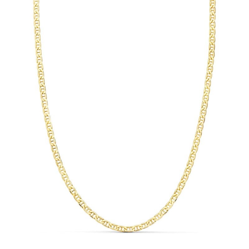 Cadena Oro Amarillo Ancla Plana Hueca Largo 45Cm Ancho 2 Mm oro 18k