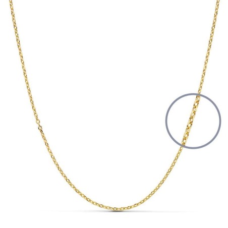 Cadena Oro Amarillo Forzada 45Cm Hueca 1.2 Mm oro 18k