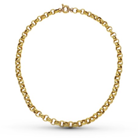 Cadena Oro Amarillo Rolo Hueca 45Cm 8 Mm oro 18k