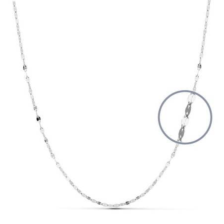 Cadena Maciza Oro Blanco 45Cm 1.8 Mm oro 18k