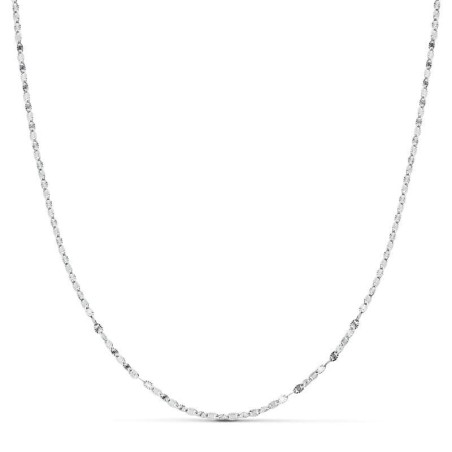 Cadena Maciza Oro Blanco Diamantada 45Cm 1.5 Mm oro 18k
