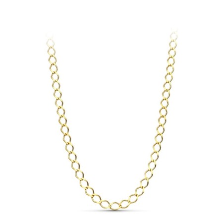 Cadena Oro Amarillo Maciza Rombo Maciza 50Cm oro 18k
