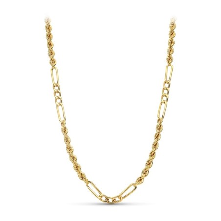 Cordon Oro Amarillo Salomonico Combinado 50Cm oro 18k