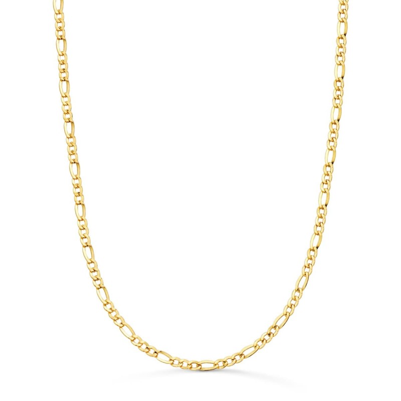 Cadena Oro Amarillo Cartier Hueca Eslabon Plano Ancho: 2.2Mm Largo: 50Cm oro 18k