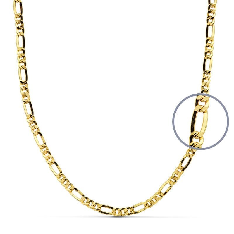 Cadena Oro Amarillo Cartier 50Cm Hueca 3 Mm oro 18k