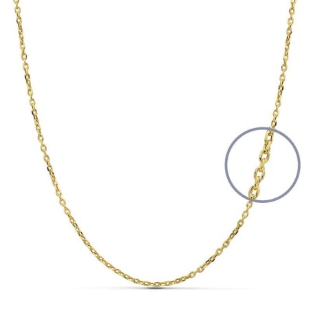 Cadena Oro Amarillo Forzada 50Cm Hueca 1.50 Mm oro 18k