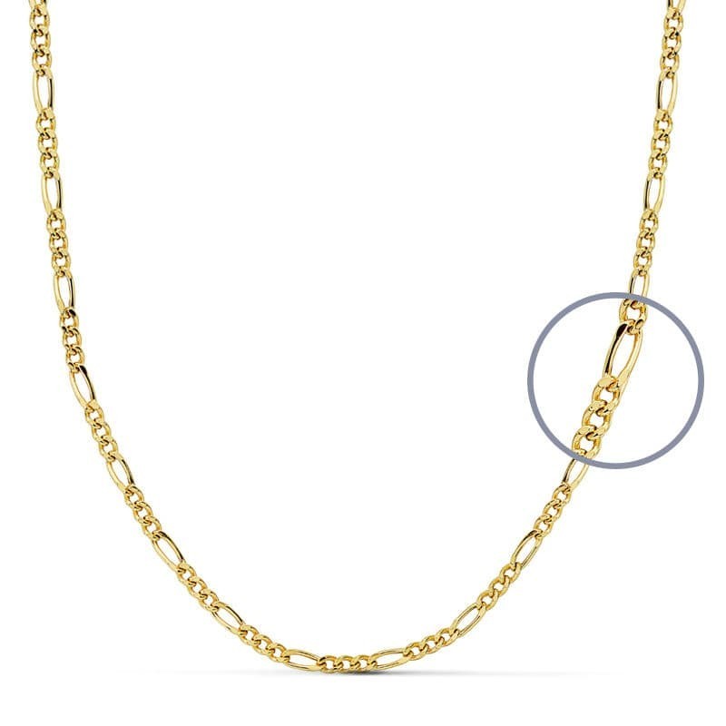 Cadena Oro Amarillo Cartier 50Cm Hueca 2 Mm oro 18k